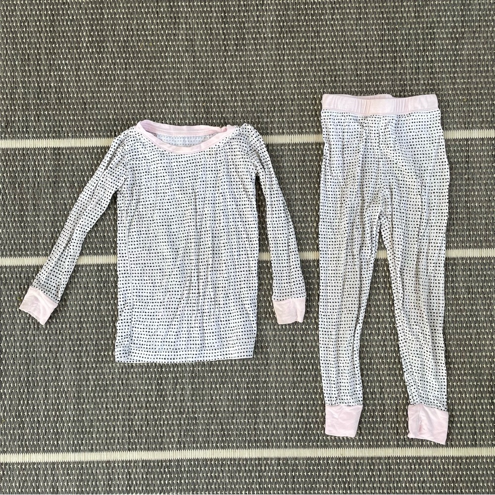 Little Sleepies Pink Polka Dots Bamboo Viscose Two Piece Pajama Set